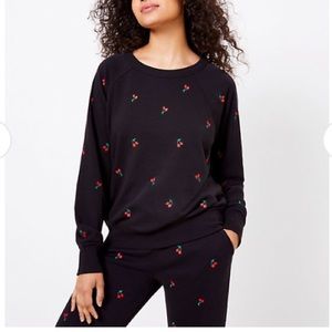 Set - Loft L&G Cherry Terry Sweats NWT